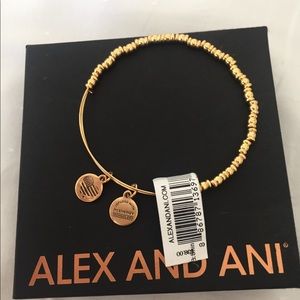 Alex and Ani Gold Rocker Bracelet NWT